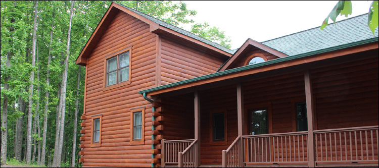 Log Home Staining in Suffolk City, Virginia
