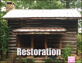 Historic Log Cabin Restoration  Suffolk City, Virginia